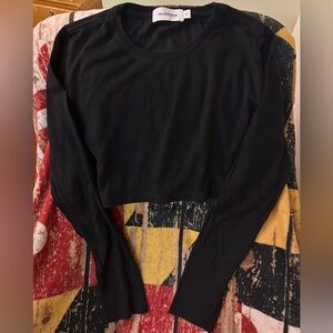 TALENTLESS crop long sleeve tee